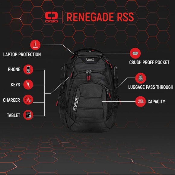 OGIO RENEGADE RSS LAPTOP BACKPACK - Picture 15 of 16